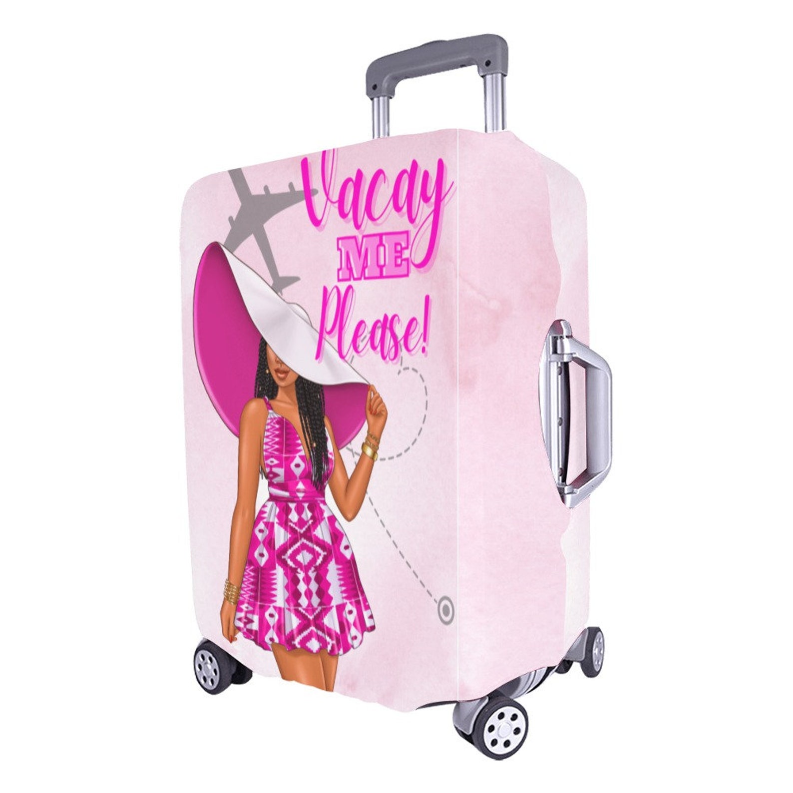 Luggage Cover Custom Luggage Cover Black Girl Luggage Etsy UK