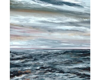 Eternity (Pacific Ocean Water Painting), Signed Fine Art Giclée Print of Original Oil Painting by Glory Paulson