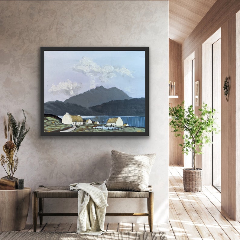 Killary Bay, Connemara Ireland by Paul Henry, Fine Art Giclée Print Reproduction Painting by Glory Paulson Irish art gift image 3