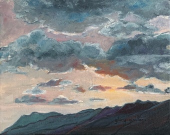 The Front Range (US Air Force Academy and Colorado Springs), Signed Giclée Print of Oil Painting by Glory Paulson