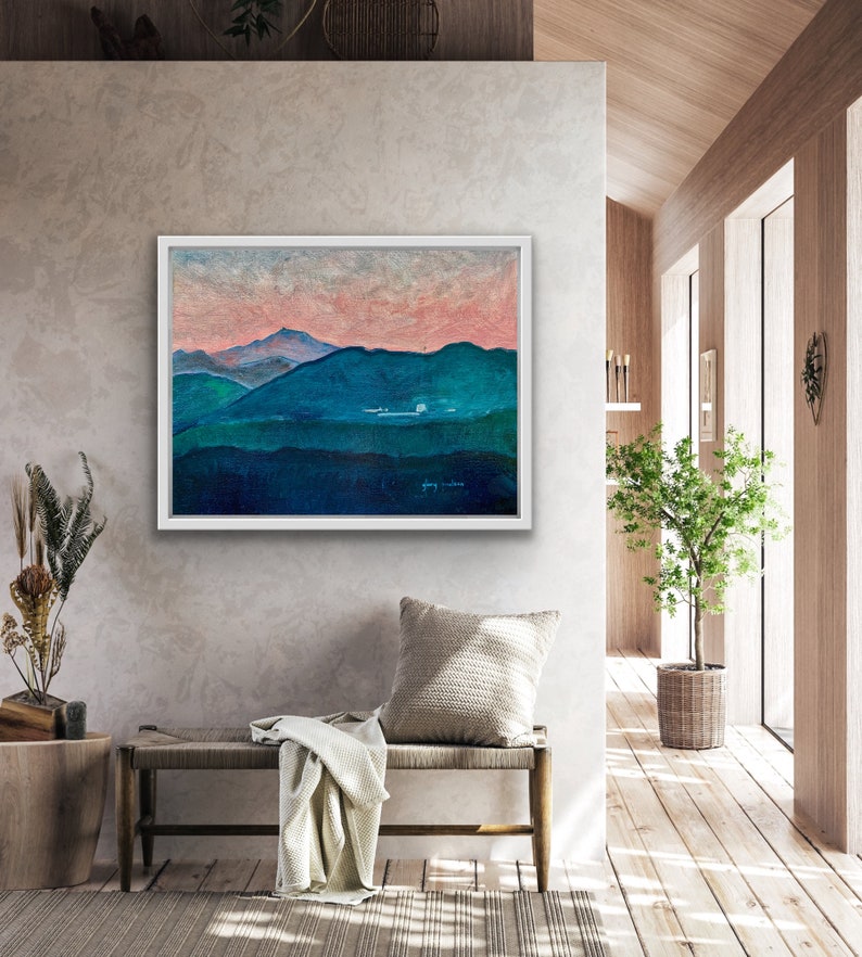 U.S. Air Force Academy Below Pike's Peak at Sunset Light, Signed Giclée Print of Oil Painting by Glory Paulson, USAFA Gift and Memorabilia image 3