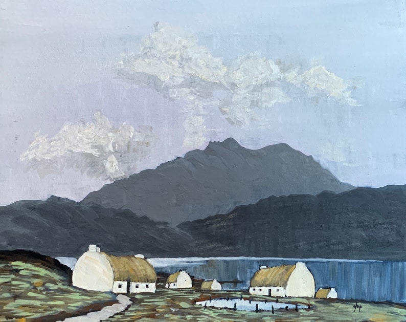 Killary Bay, Connemara Ireland by Paul Henry, Fine Art Giclée Print Reproduction Painting by Glory Paulson Irish art gift image 1