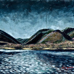 The Star Over Palmer Lake, No. 2, Signed Giclée Print of Original Oil Painting by Glory Paulson image 1