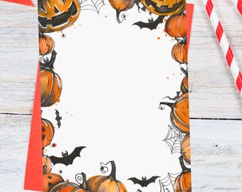 Halloween Party Invitation Background Template – DIY Printable Spooky Kids or Adult Invite – Digital Download