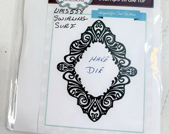 Francobolli da morire per Sue Wilson Swirling Surf Stamp Card Making Scrapbooking