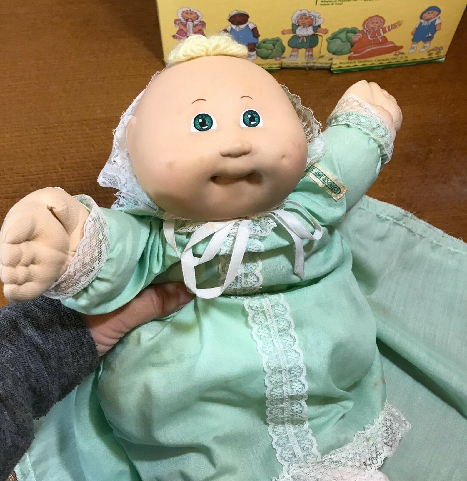 Vintage 1984 Cabbage Patch Preemie Doll Green Eyes Green Etsy