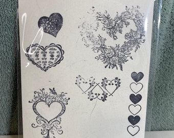 Different Hearts Stamp Set Card Making Scrapbooking