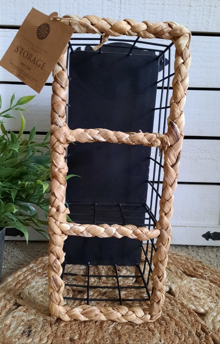 Cesta de almacenamiento decorativo | Etsy