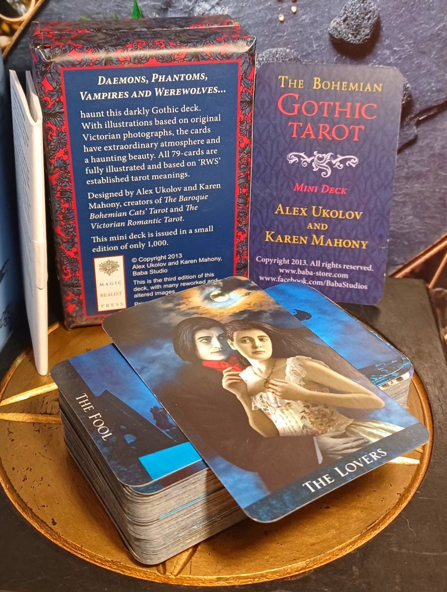 Rare MINI OOP the Bohemian Gothic Tarot Deck by Karen Mahony Rare MINI OOP the Bohemian Gothic Tarot Deck by Karen Mahony