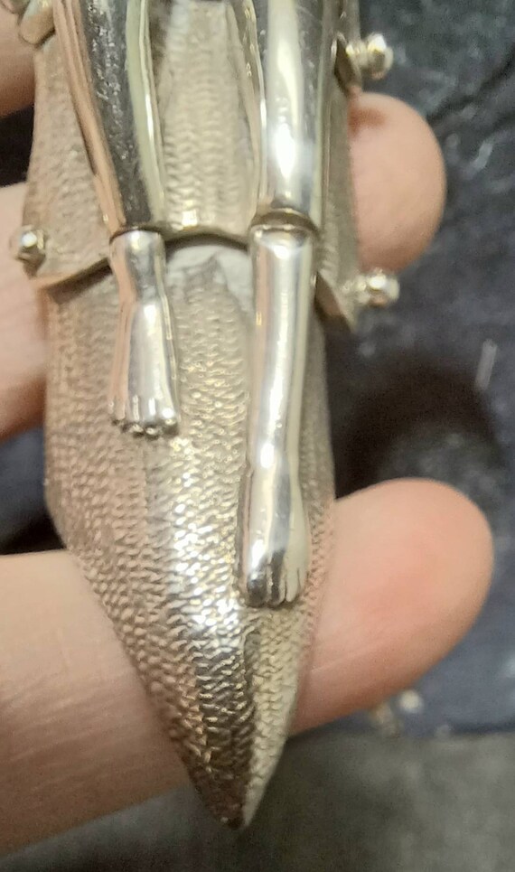 Vintage Solid Silver, Fully Hallmarked, Claw Fing… - image 4