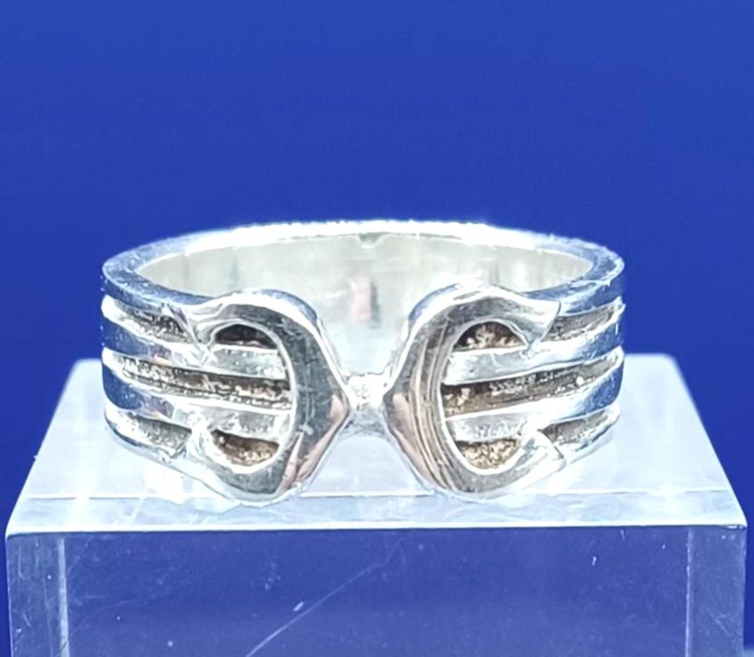 Vintage Silver Hallmarked Parallel Ring. UK Ring Size S 1/2 - Etsy