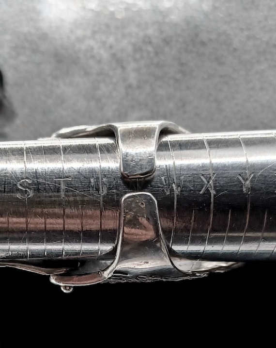 Vintage Scrolled Feathers Solid Silver, Fully Hal… - image 5