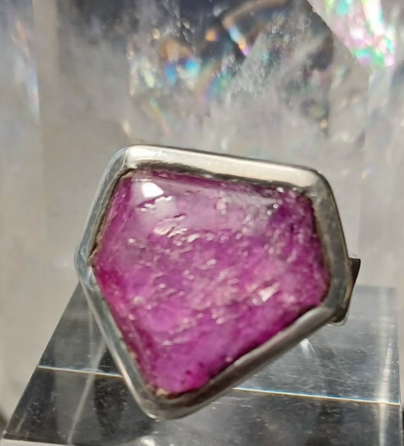 Vintage Hallmarked 1998 Solid Sterling Silver & R… - image 4