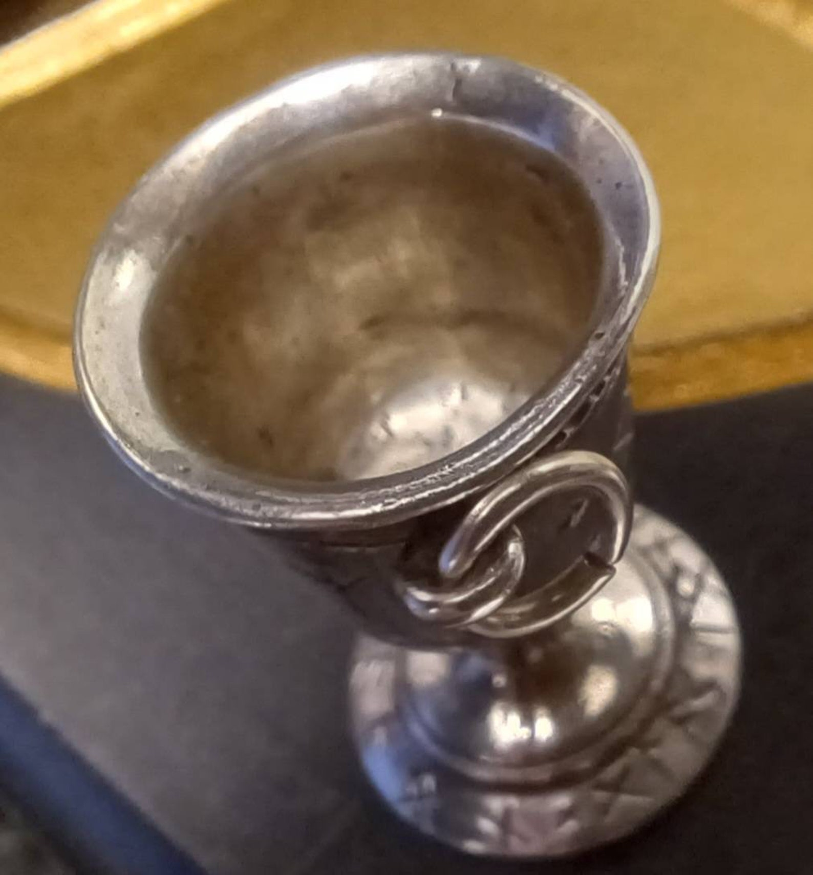 Vintage Solid Silver Rune, Runic Goblet Pendant, Very Rare Item, 11.9gm ...