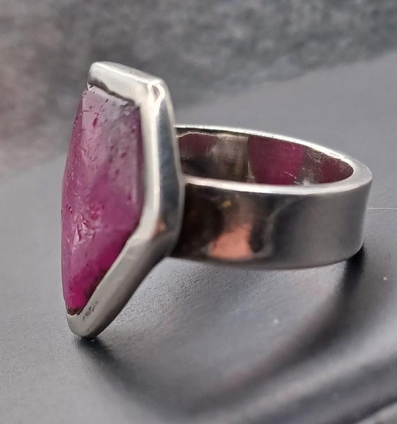 Vintage Hallmarked 1998 Solid Sterling Silver & R… - image 10