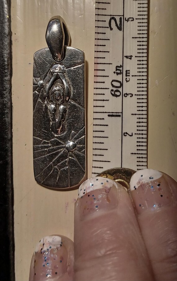 Vintage Solid Silver Pendant, Breakthrough Troubl… - image 6