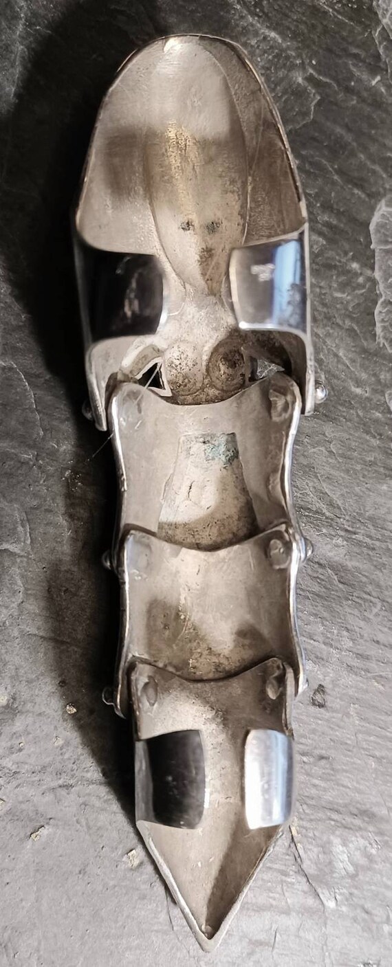 Vintage Solid Silver, Fully Hallmarked, Claw Fing… - image 9