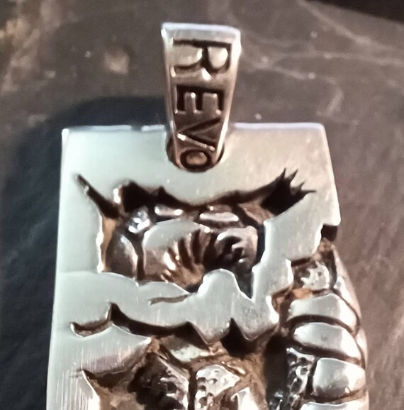 Solid Silver 19.7gm, Hallmarked, Snake Pendant, S… - image 3