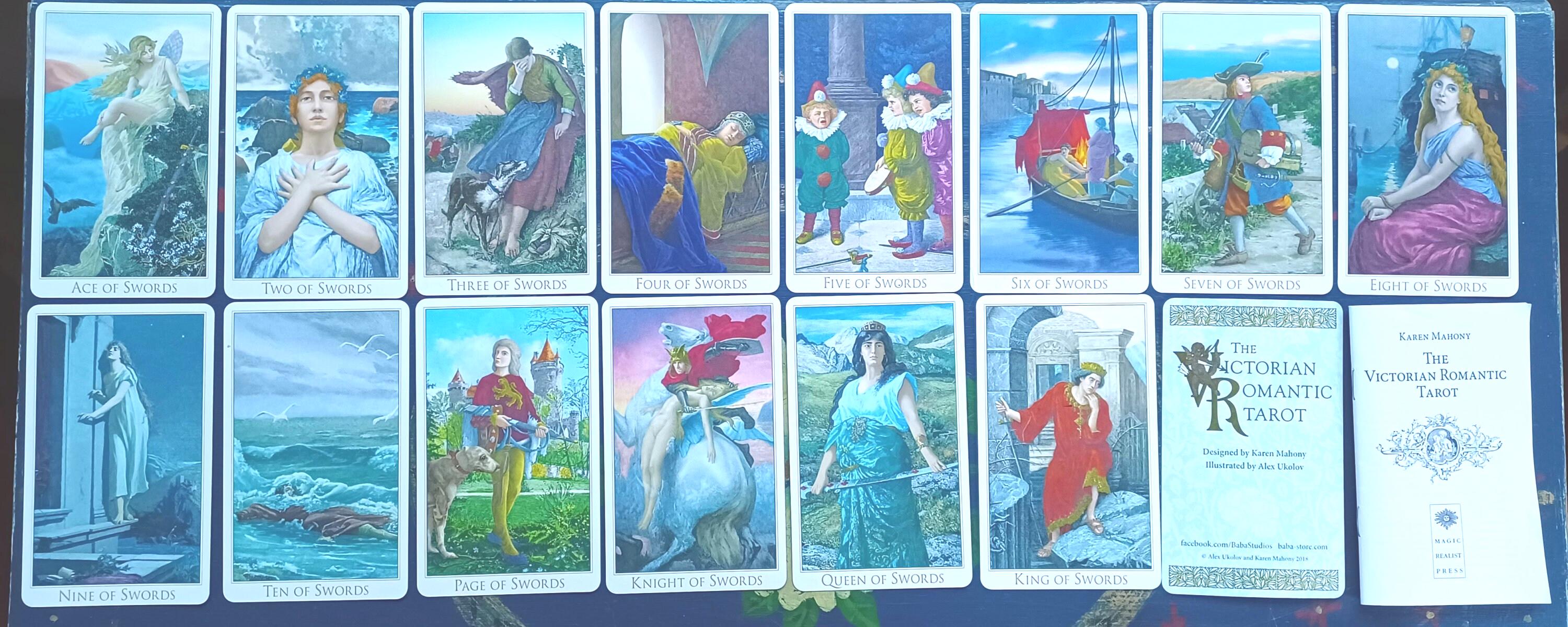 The Victorian Romantic Tarot Deck Cards Baba Studios OOP 3rd