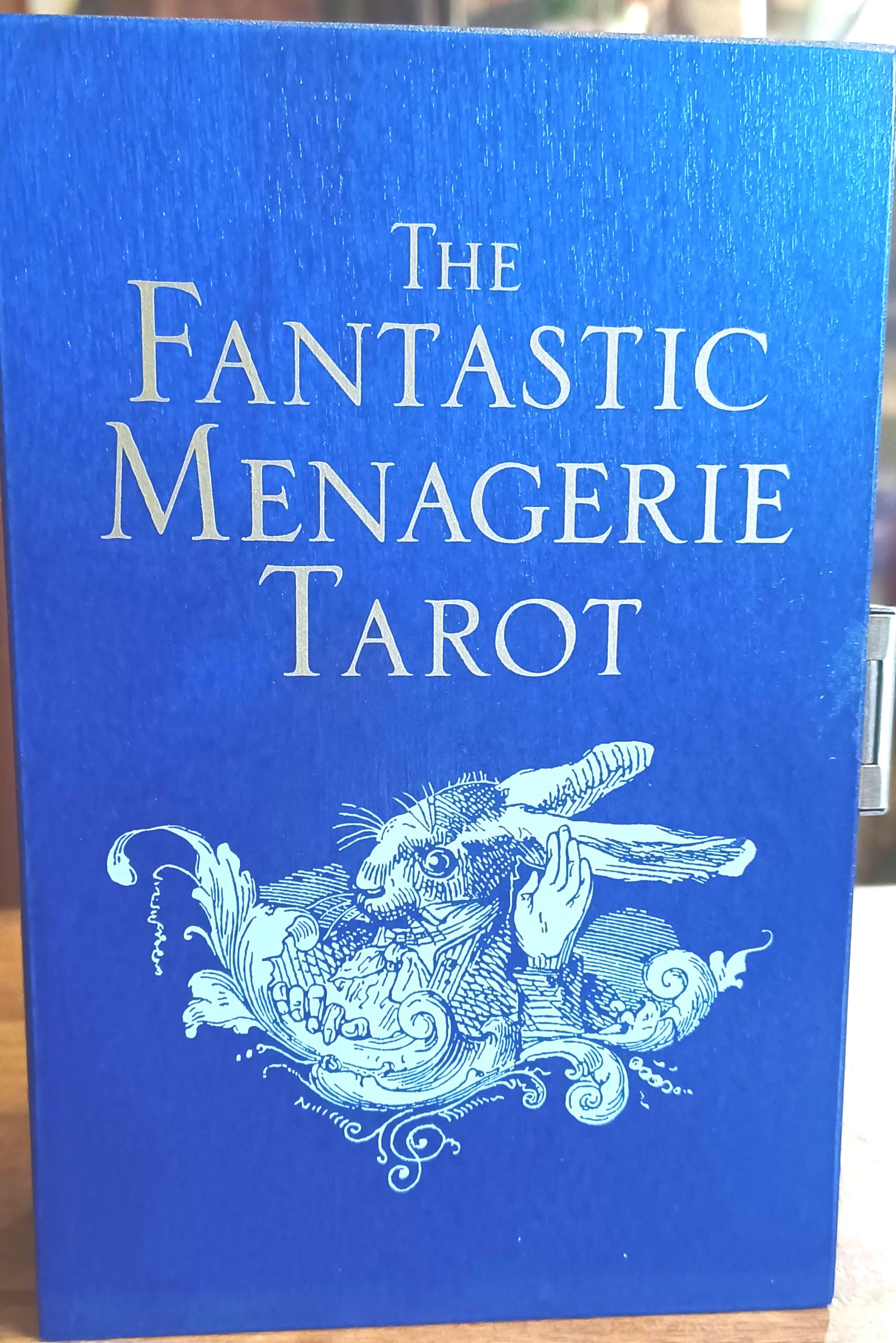Menagerie Tarot 2nd Edition, J.J. Grandville, Cobalt Blue Wooden