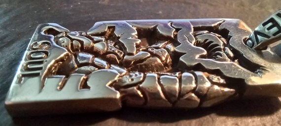 Solid Silver 19.7gm, Hallmarked, Snake Pendant, S… - image 8