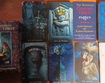 Rare MINI OOP the Bohemian Gothic Tarot Deck by Karen Mahony