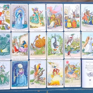 Baba Studio  Out Of Print The Fantastic Menagerie Tarot. The Paperback BOOK and The matching TAROT BAG