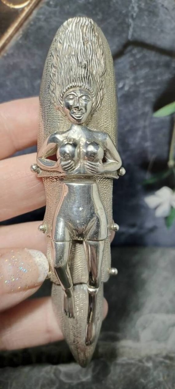 Vintage Solid Silver, Fully Hallmarked, Claw Fing… - image 1