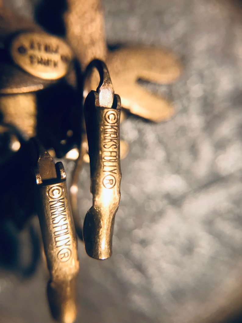 Vintage Kirks Folly Dragons Fly Earrings Aurora Borealis