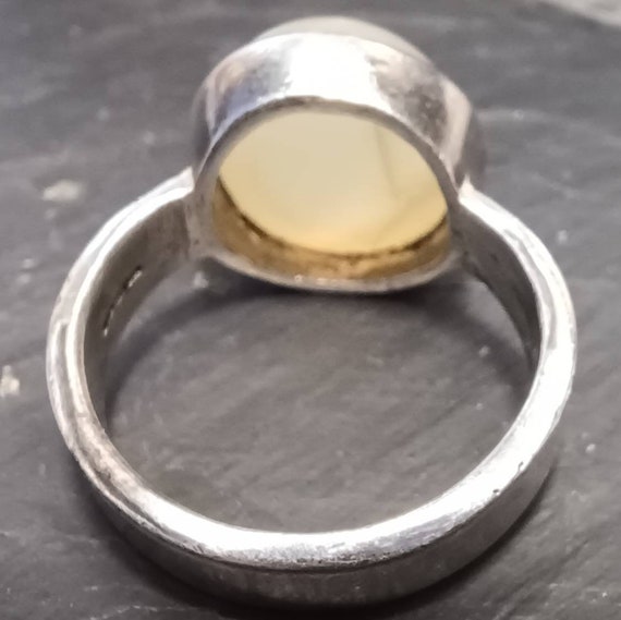 Vintage Hallmarked Solid Silver, Moonstone Ring. … - image 6