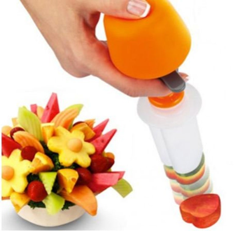 Creative Fruit Cutter Cooking Tools Plastic Fruit Shape Cutter Etsy