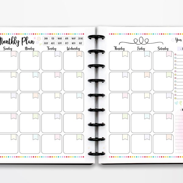 Monthly Planner - Etsy