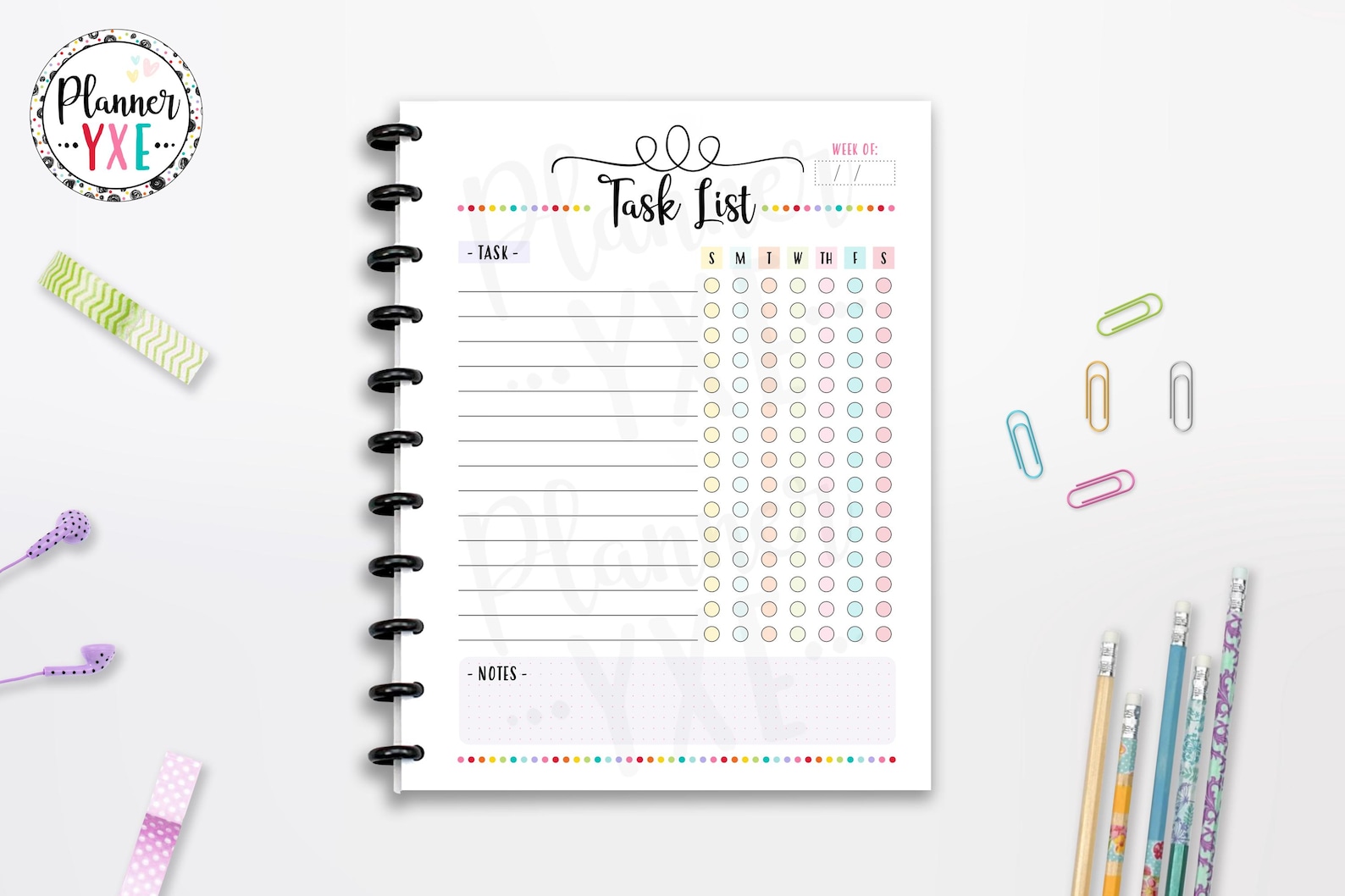 Weekly Task List Printable, INSTANT DOWNLOAD, Motivation, Planner ...