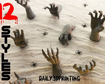 Horror Hands Reaching Wall Mountable Spooky Decor !!New Sizes and Styles!!