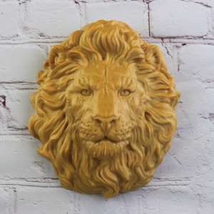 MEDIUM Detailed Lion Wall Head Modern Decor