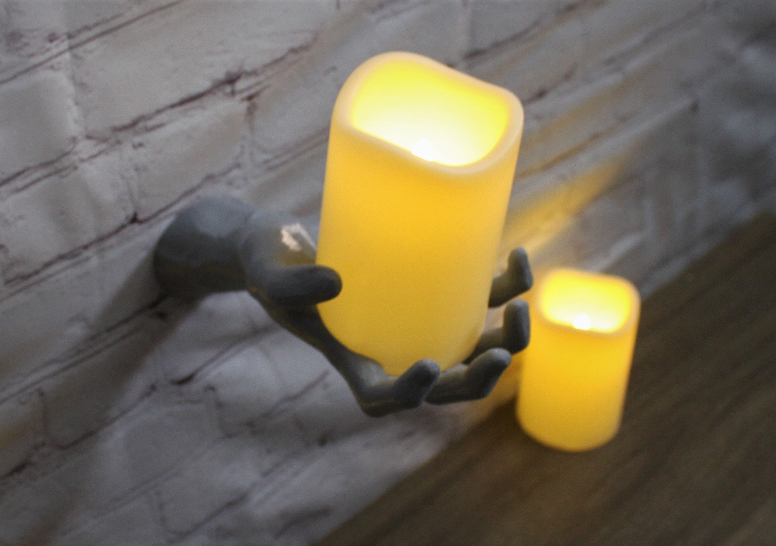 Wall Hand Candle Holder Creepy Decor Style D Etsy
