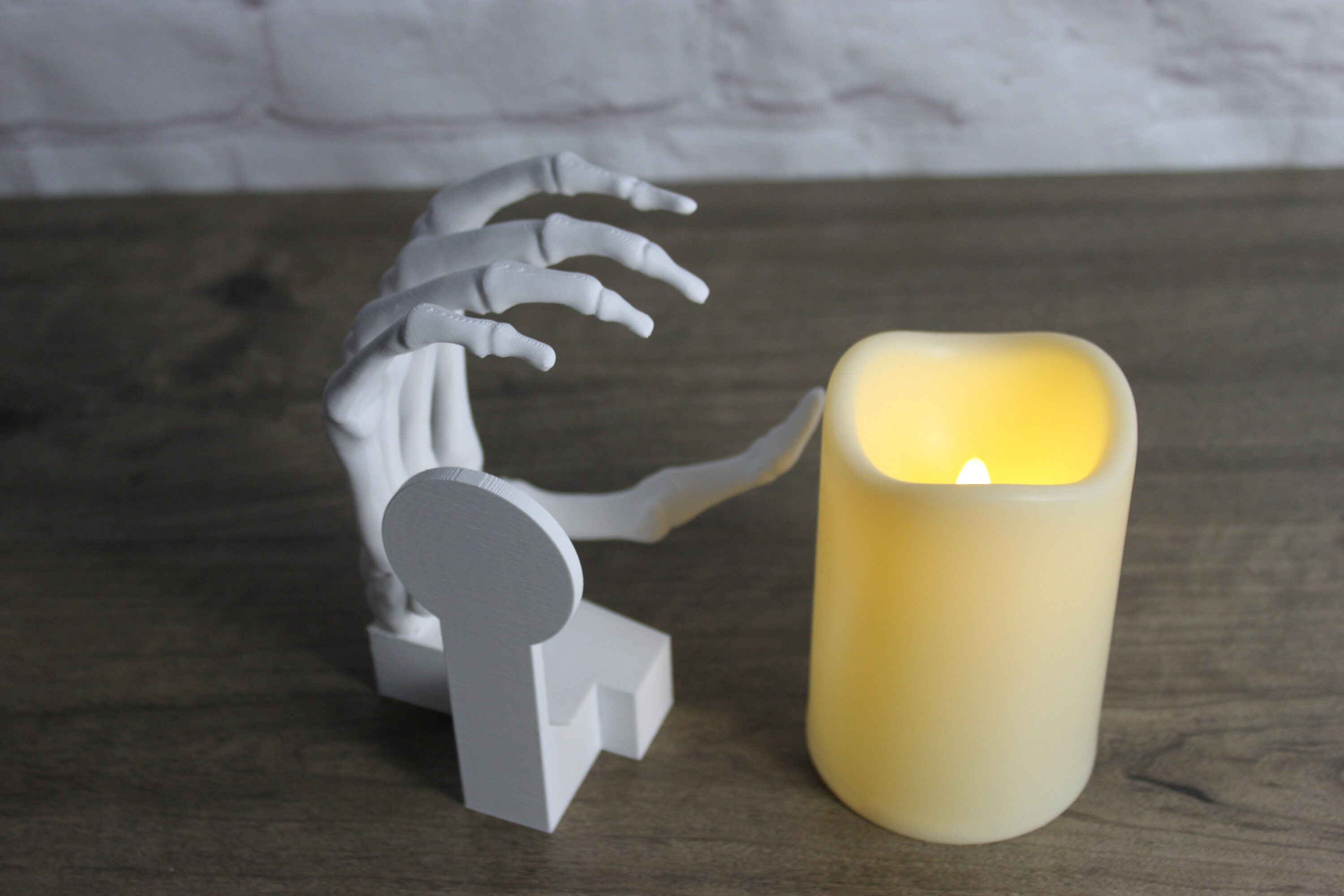 Skeleton Hand Candle Holder Wall Decor Sconce Etsy
