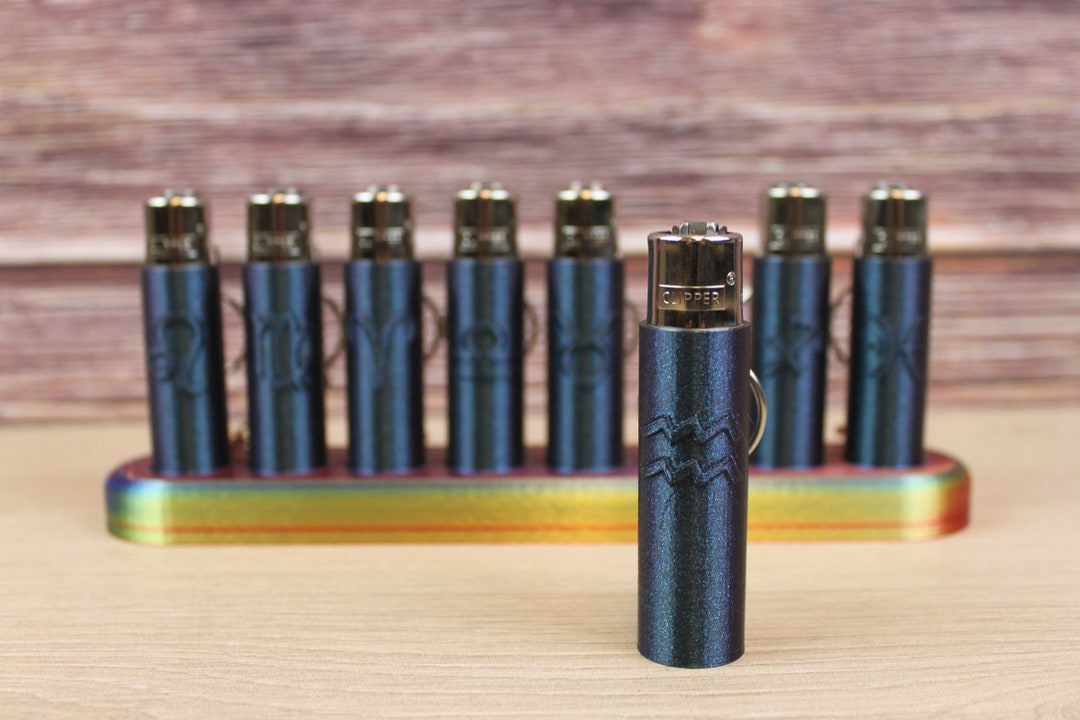 Personalized Zodiac Clipper Lighter Cases Multiple Colors Etsy