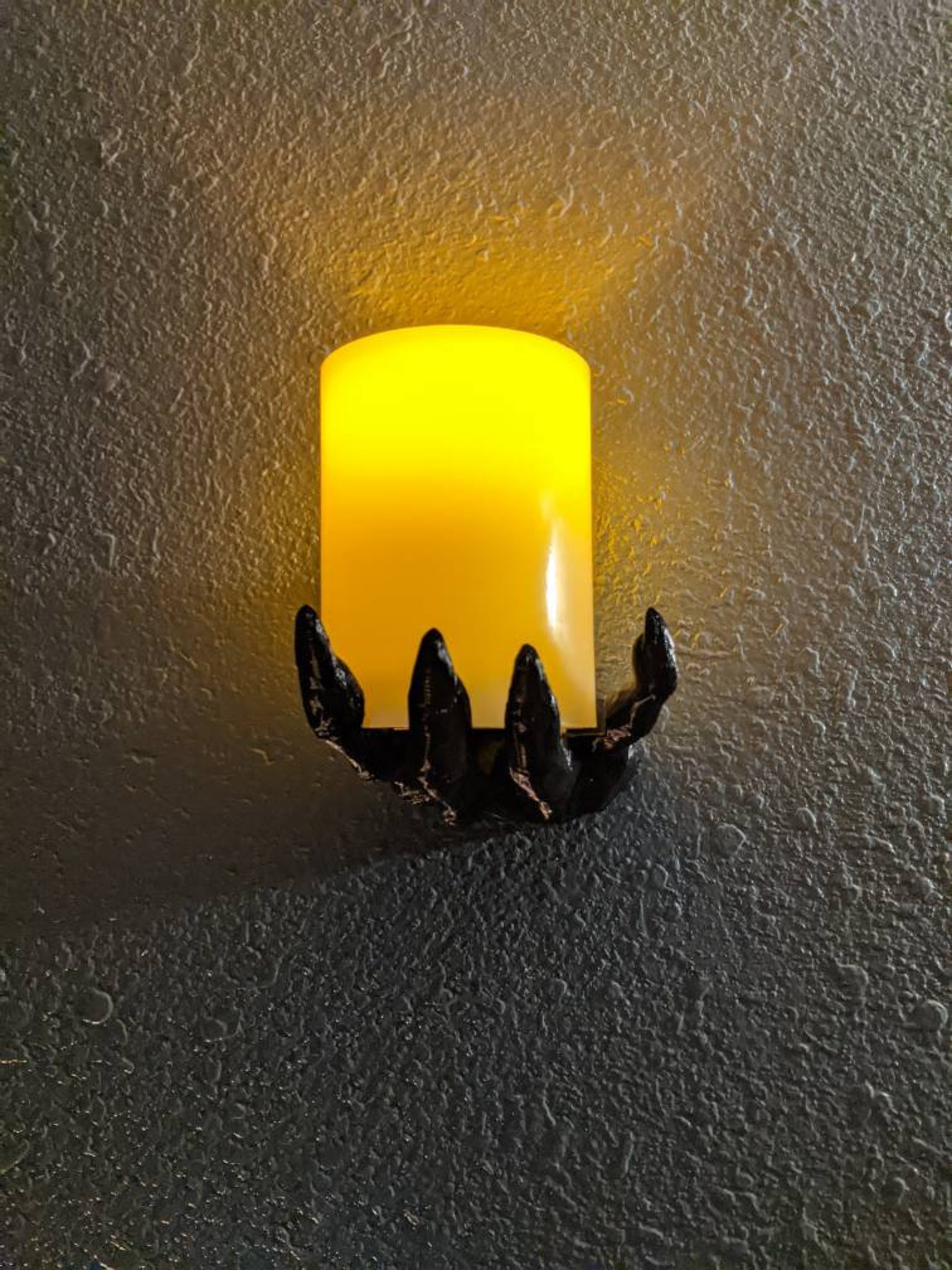 Wall Hand Candle Holder Creepy Decor Etsy
