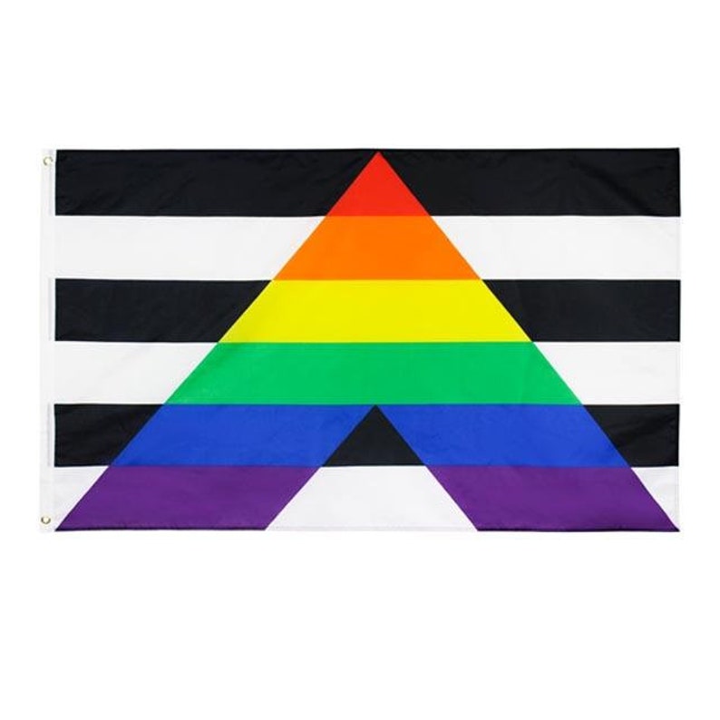 5ft x 3ft Straight Ally Pride Flag