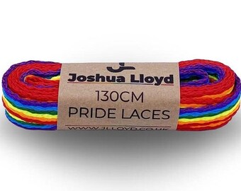 Rainbow Laces Stonewall Laces x 2 pairs 131cm Length Pride LGBTQ Gay Pride