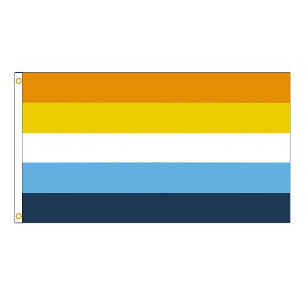 Aroace Flagge 150x90cm - 100% Polyester Mit Metallösen Für Innen & Außen