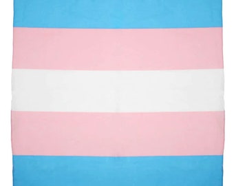Transgender Pride Cotton Bandana Cravat | 50cm LGBTQ+ Pride Bandana | LGBT Trans Pride Flag Pet Bandana | Pride Gifts & Merchandise