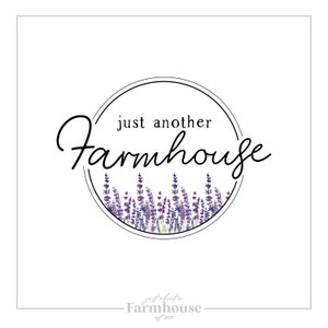 lavender logo, farmhouse logo, farm logo, custom logo, premade logo, greenery logo, natural logo