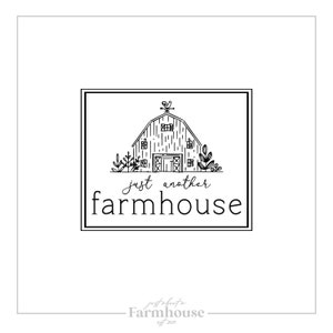 farmhouse logo, farm logo, custom logo, premade logo, barn logo, natural logo, organic logo