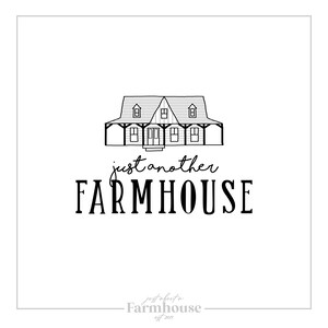 farmhouse logo, farm logo, custom logo, premade logo, cottage logo, natural logo