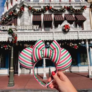Candy Cane Mouse Ears