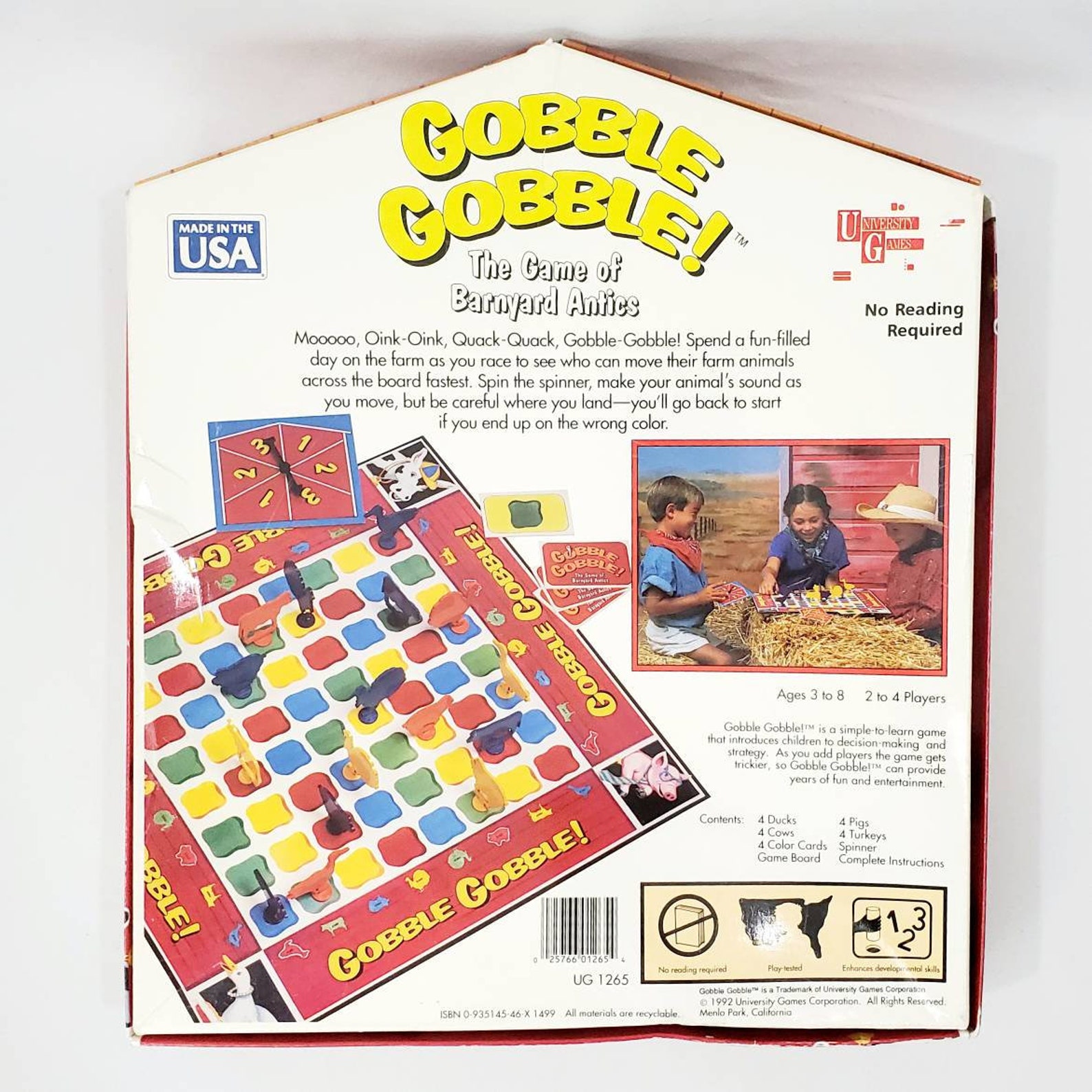 Gobble Gobble the Game of Barnyard Antics Family Game Night Etsy