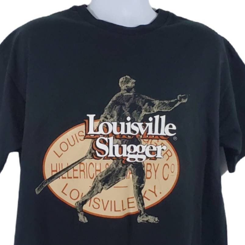 Louisville Slugger College Wear Black Mens Single Stitch 