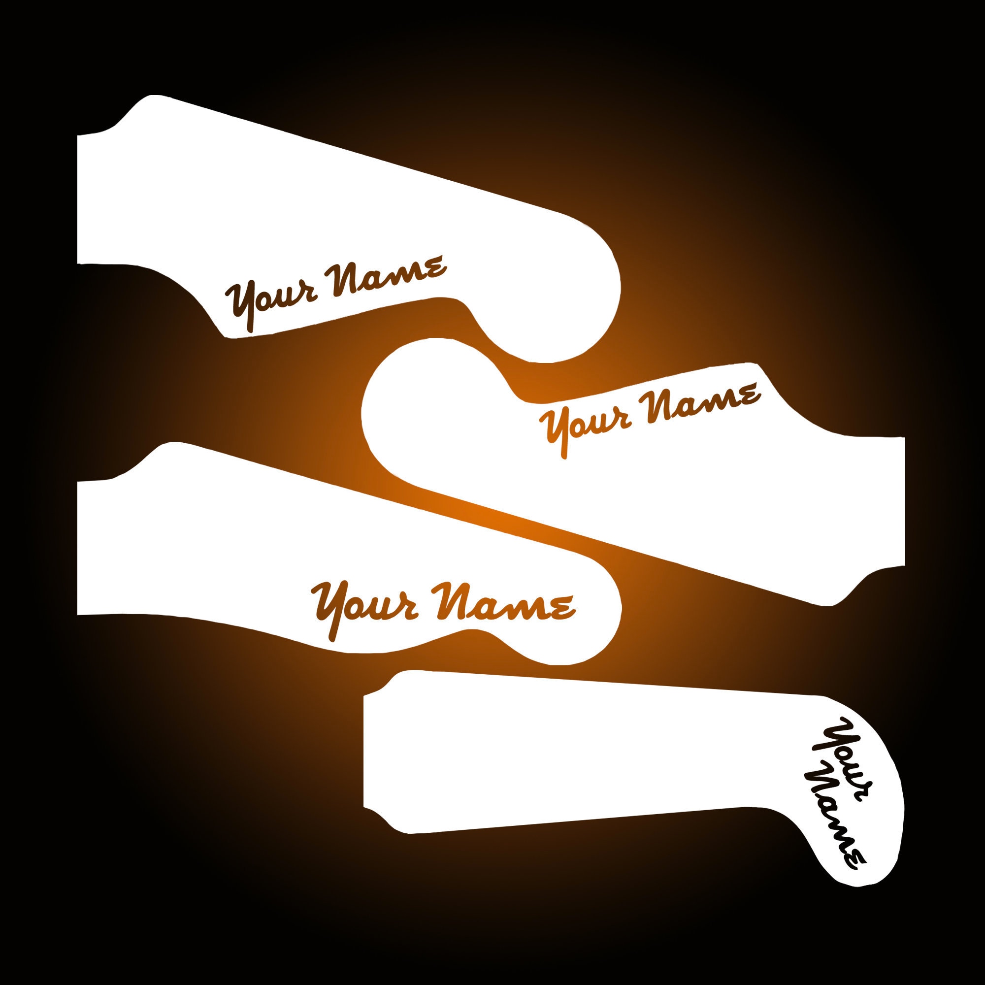 CUSTOM HEADSTOCK DECALS // Vinyl Decal for Guitars Tumblers Etsy